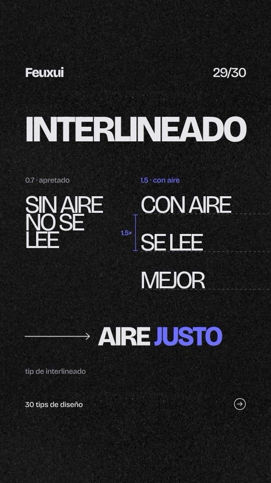Portada del reel de Feuxui sobre interlineado