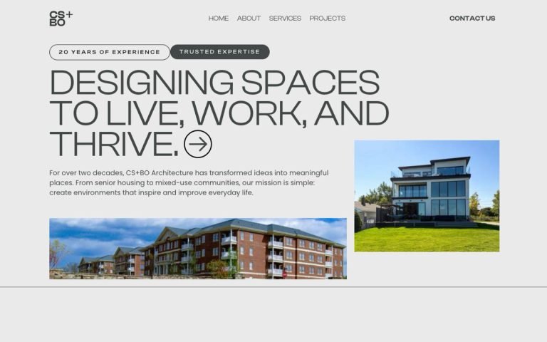 CS+BO Architecture — sitio web diseñado por LA BRUTAL