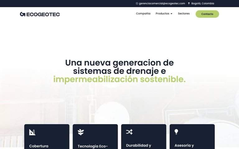 Ecogeotec — sitio web diseñado por LA BRUTAL
