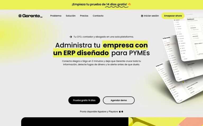 Gerente.co — ERP para pymes creado por Felipe Vargas Paolini