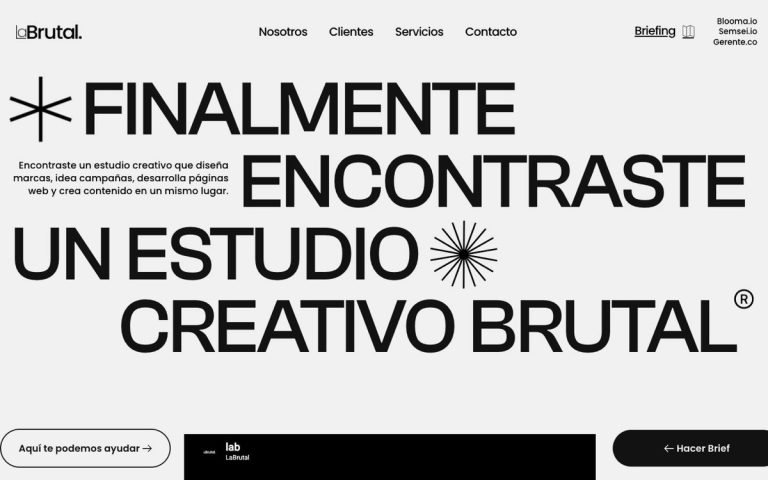 LA BRUTAL — sitio web diseñado por LA BRUTAL