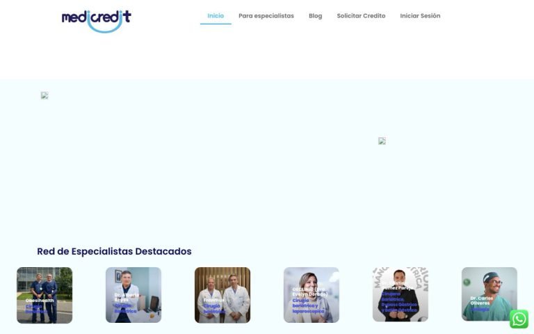 Medicredit — sitio web diseñado por LA BRUTAL