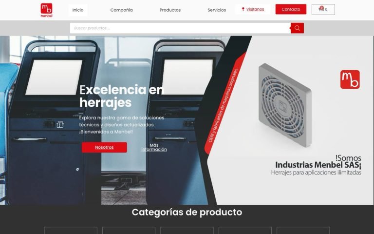 Industrias Menbel — sitio web diseñado por LA BRUTAL