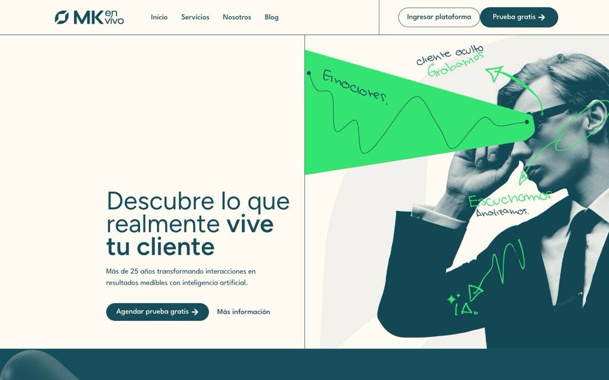 MK en Vivo — sitio web diseñado por LA BRUTAL