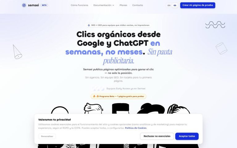Semsei — sitio web diseñado por LA BRUTAL