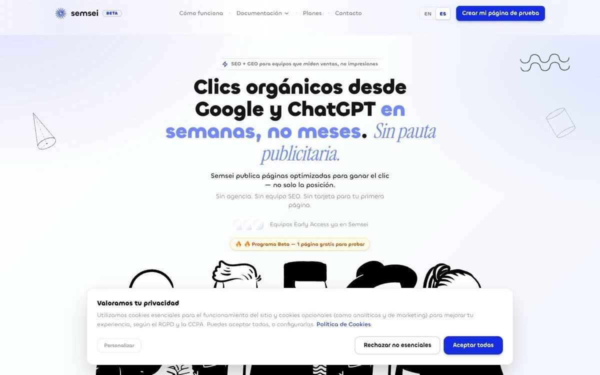 Semsei — sitio web diseñado por LA BRUTAL