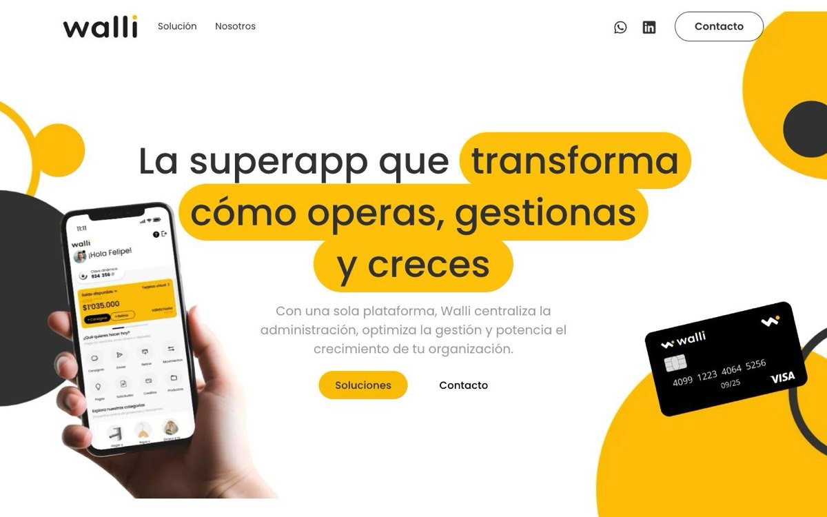 Walli — sitio web diseñado por LA BRUTAL